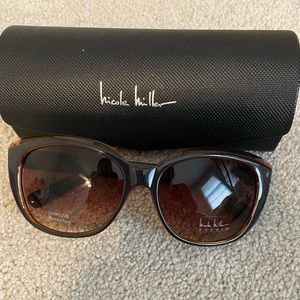 Nicole Miller sunglasses and case
